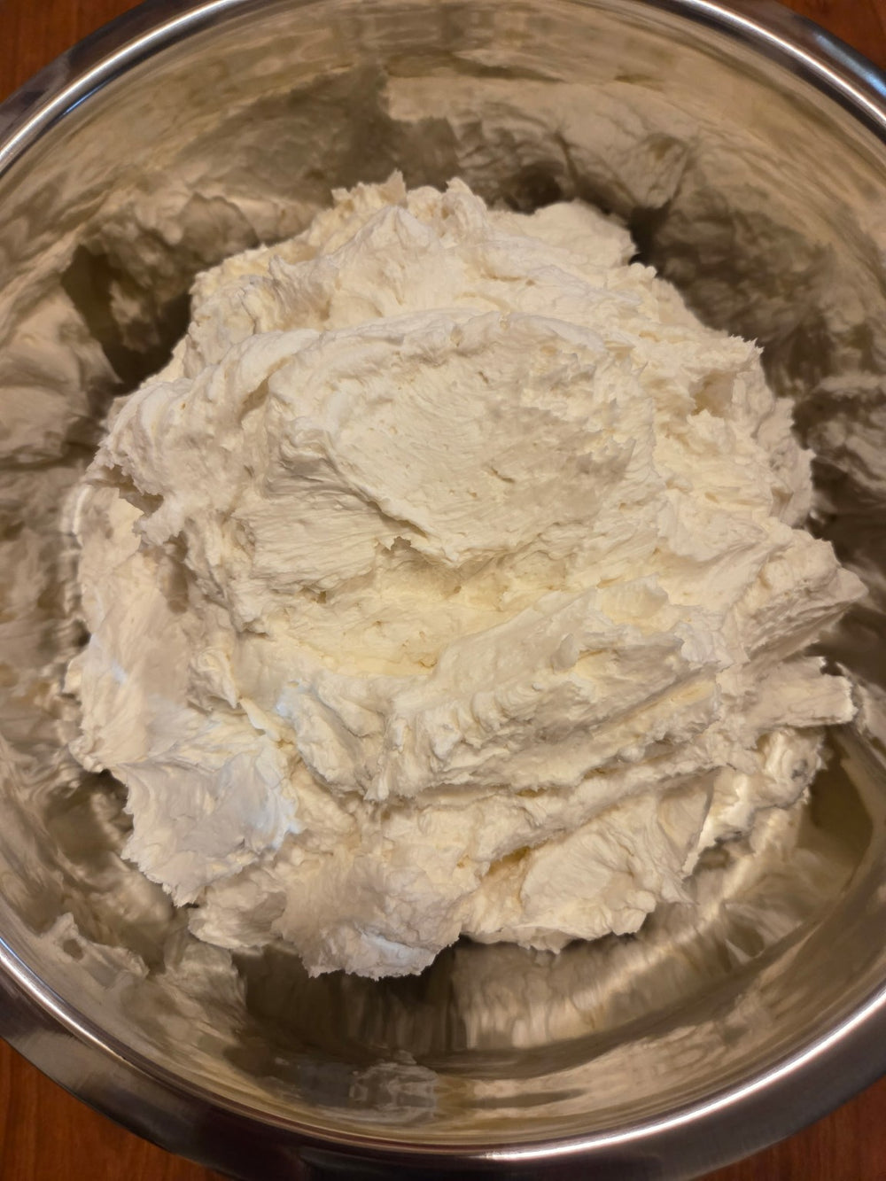 Greene Grass Tallow moisturizer being blended and whipped to a smooth texture.