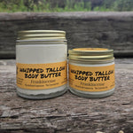 Greene Grass Frankincense whipped tallow moisturizer in 2 oz and 4 oz jars.