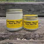 Greene Grass Vanilla & Honey whipped tallow moisturizer in 2 oz and 4 oz jars.