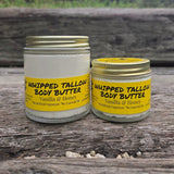 Greene Grass Vanilla & Honey whipped tallow moisturizer in 2 oz and 4 oz jars.